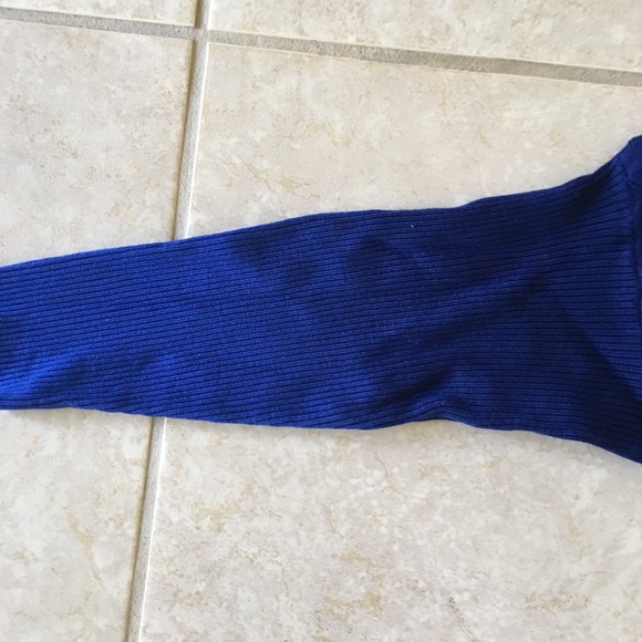 Thalia Sodi Knit Royal Blue Studded Top Long Arms - Picture 7 of 8